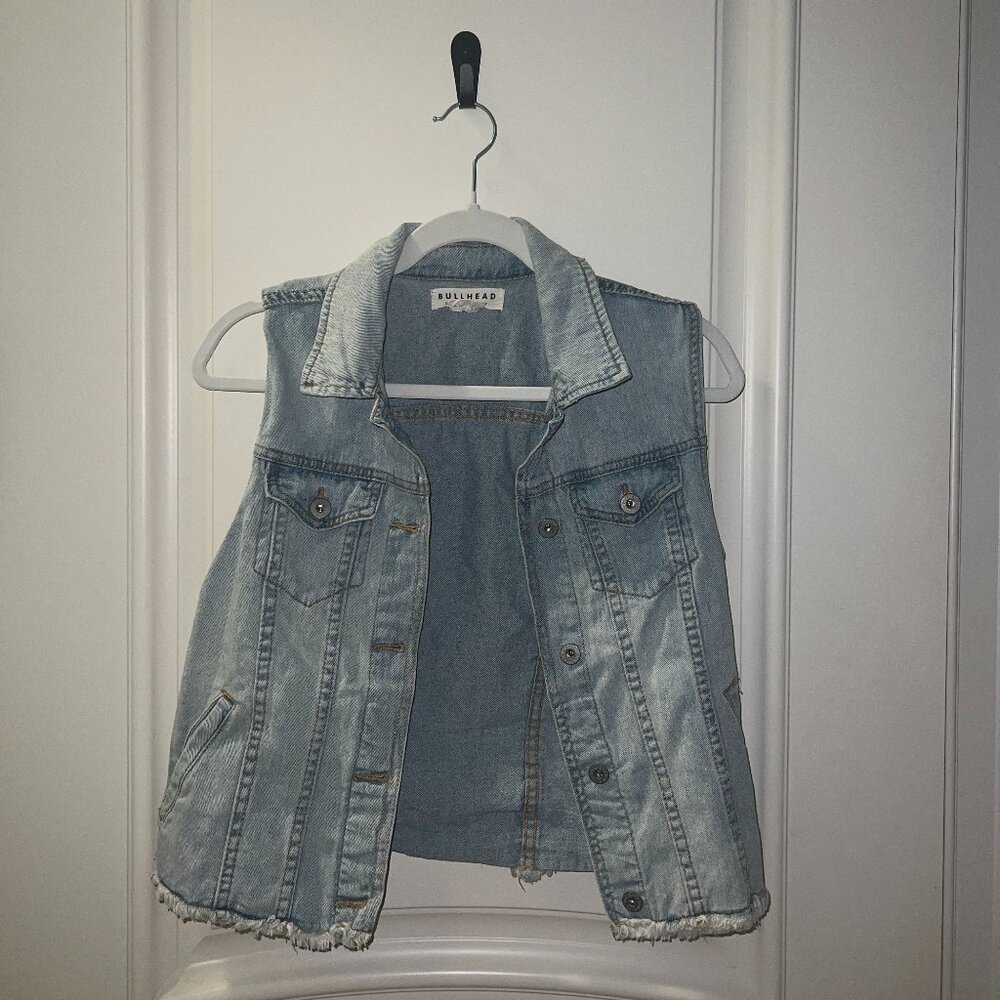 Bullhead Denim Vest, Medium